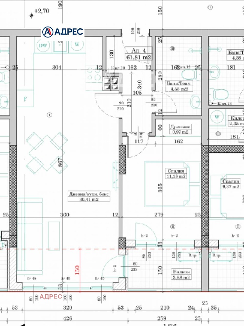 Продава 2-СТАЕН, гр. Варна, Левски 1, снимка 4 - Aпартаменти - 47350252