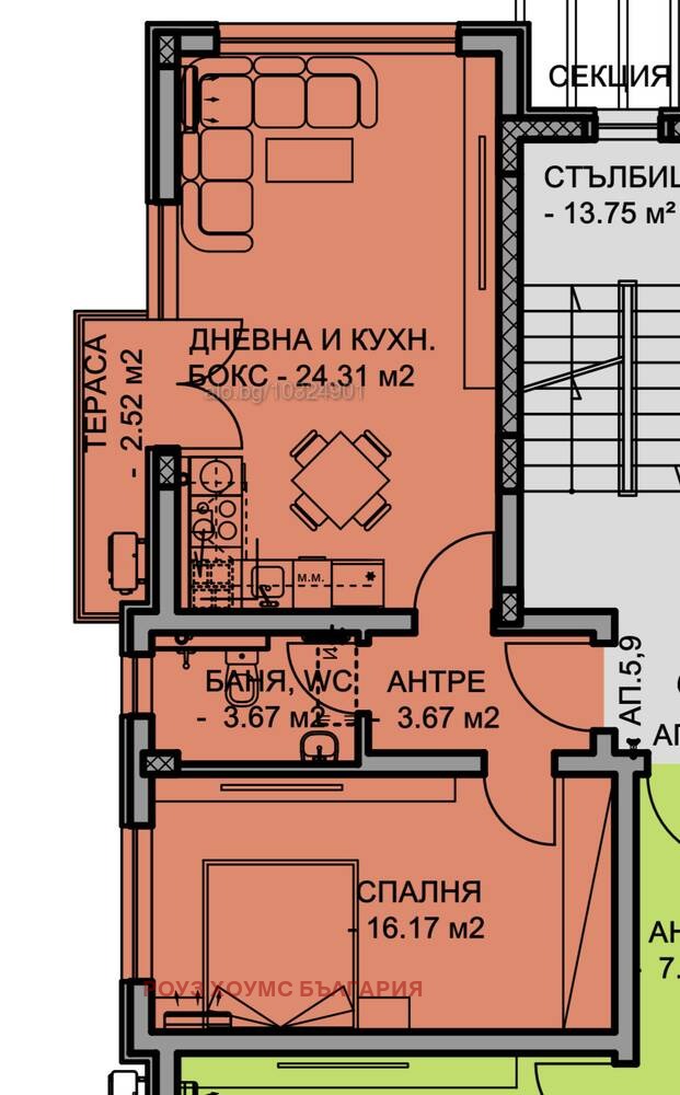 Til salg  1 soveværelse Plovdiv , Ostromila , 73 kvm | 36021332 - billede [3]
