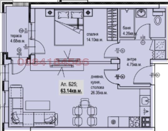 Продава 2-СТАЕН, гр. Пловдив, Кършияка, снимка 7 - Апартаменти - 54052782