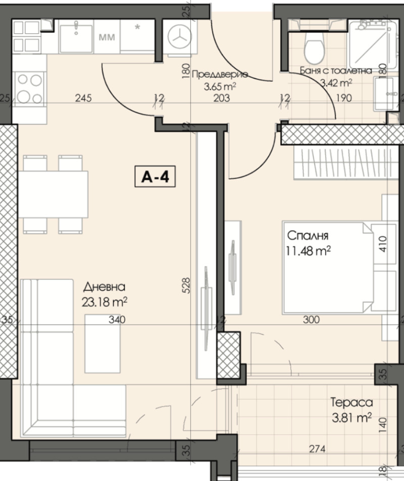 Продава  2-стаен град Пловдив , Кършияка , 66 кв.м | 13035655 - изображение [2]