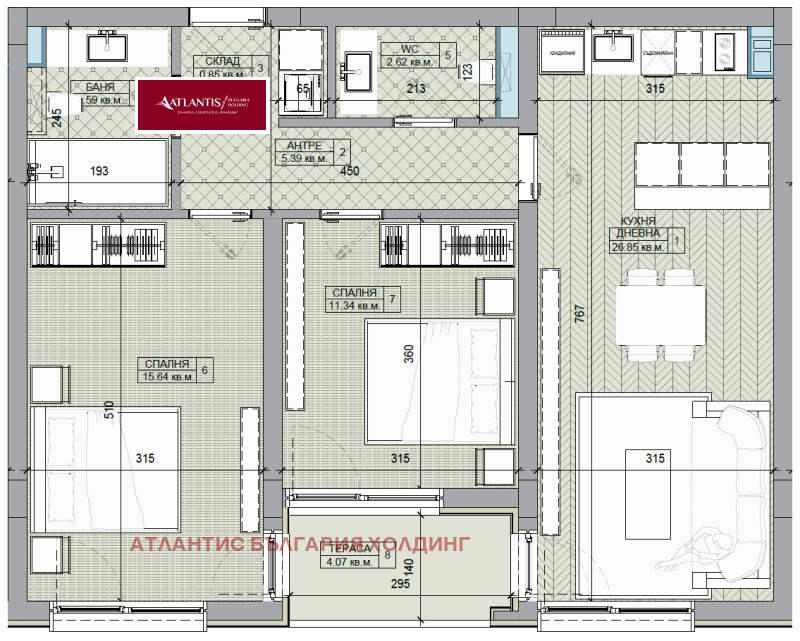 For Sale  2 bedroom Sofia , Lyulin 6 , 98 sq.m | 33648723 - image [15]