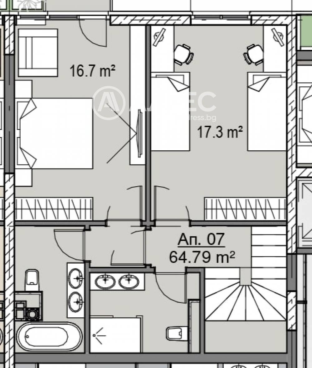 Продава 3-СТАЕН, гр. София, Кръстова вада, снимка 2 - Апартаменти - 54110958