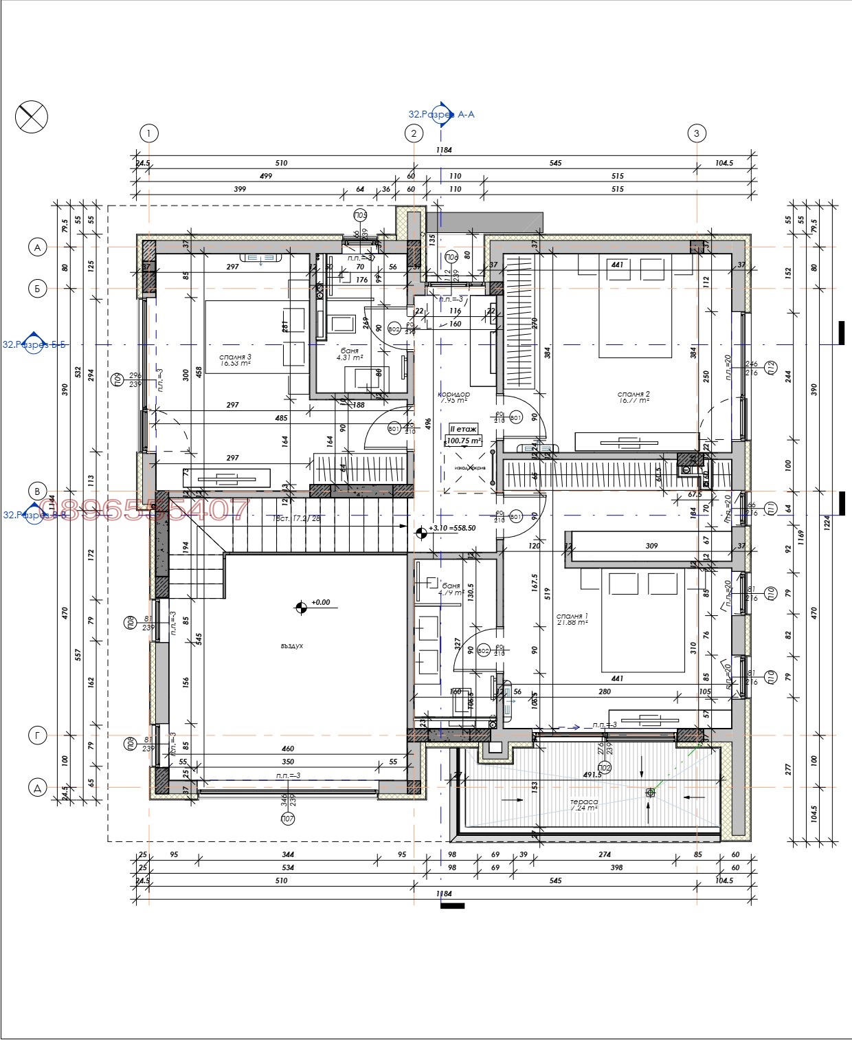 Продава КЪЩА, гр. Костинброд, област София област, снимка 8 - Къщи - 55993088