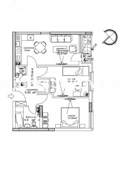 Продава 3-СТАЕН, гр. Пловдив, Център, снимка 3 - Aпартаменти - 47771708