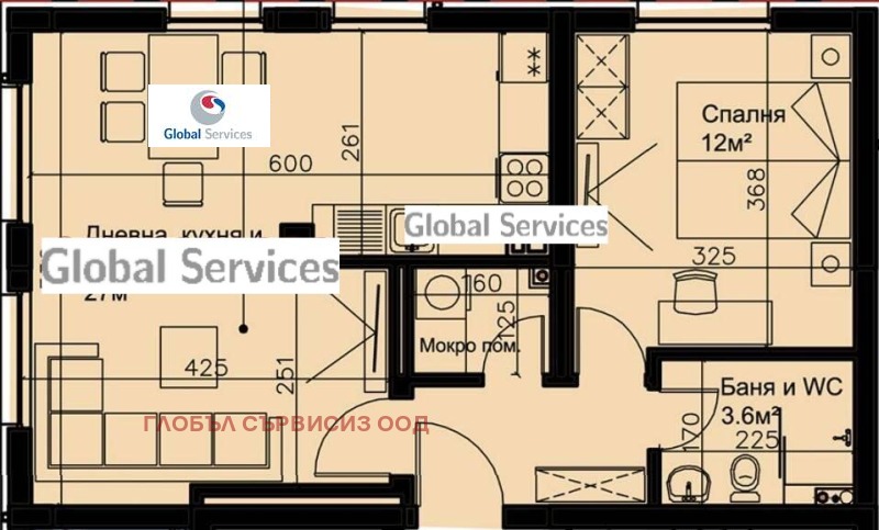 In vendita  1 camera da letto Sofia , Triagalnika , 73 mq | 68870617 - Immagine [5]