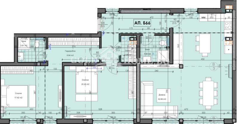 Продава 3-СТАЕН, гр. Пловдив, Гагарин, снимка 4 - Апартаменти - 52688955