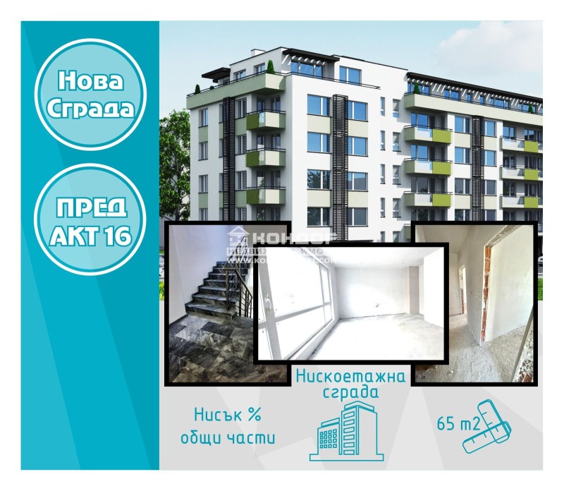 Na prodej  1 ložnice Plovdiv , Christo Smirnenski , 65 m2 | 93360558