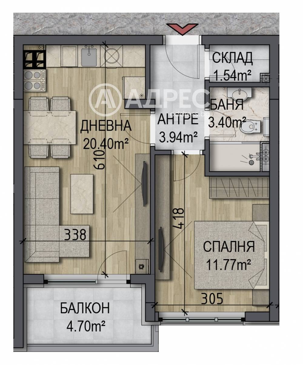 Продава 2-СТАЕН, гр. София, Овча купел, снимка 4 - Апартаменти - 55324519