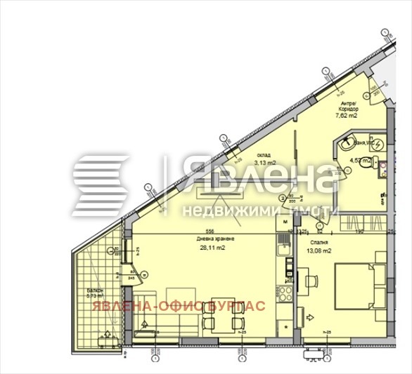 Продава 2-СТАЕН, гр. Бургас, Сарафово, снимка 2 - Апартаменти - 53387436