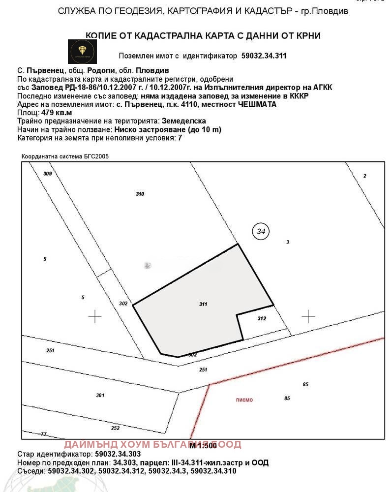 Till salu  Komplott region Plovdiv , Parvenec , 479 kvm | 40628216 - bild [8]