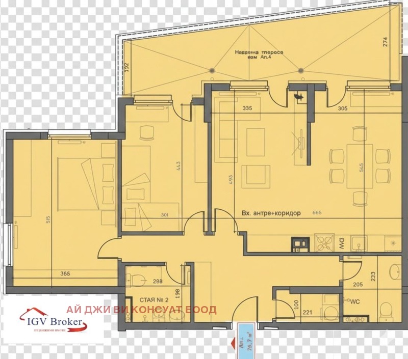 Продава 3-СТАЕН в град София, м-т Гърдова глава - 142 кв.м / 304 500 € » 595 550.24 лв., АЙ ДЖИ ВИ КОНСУЛТ ЕООД