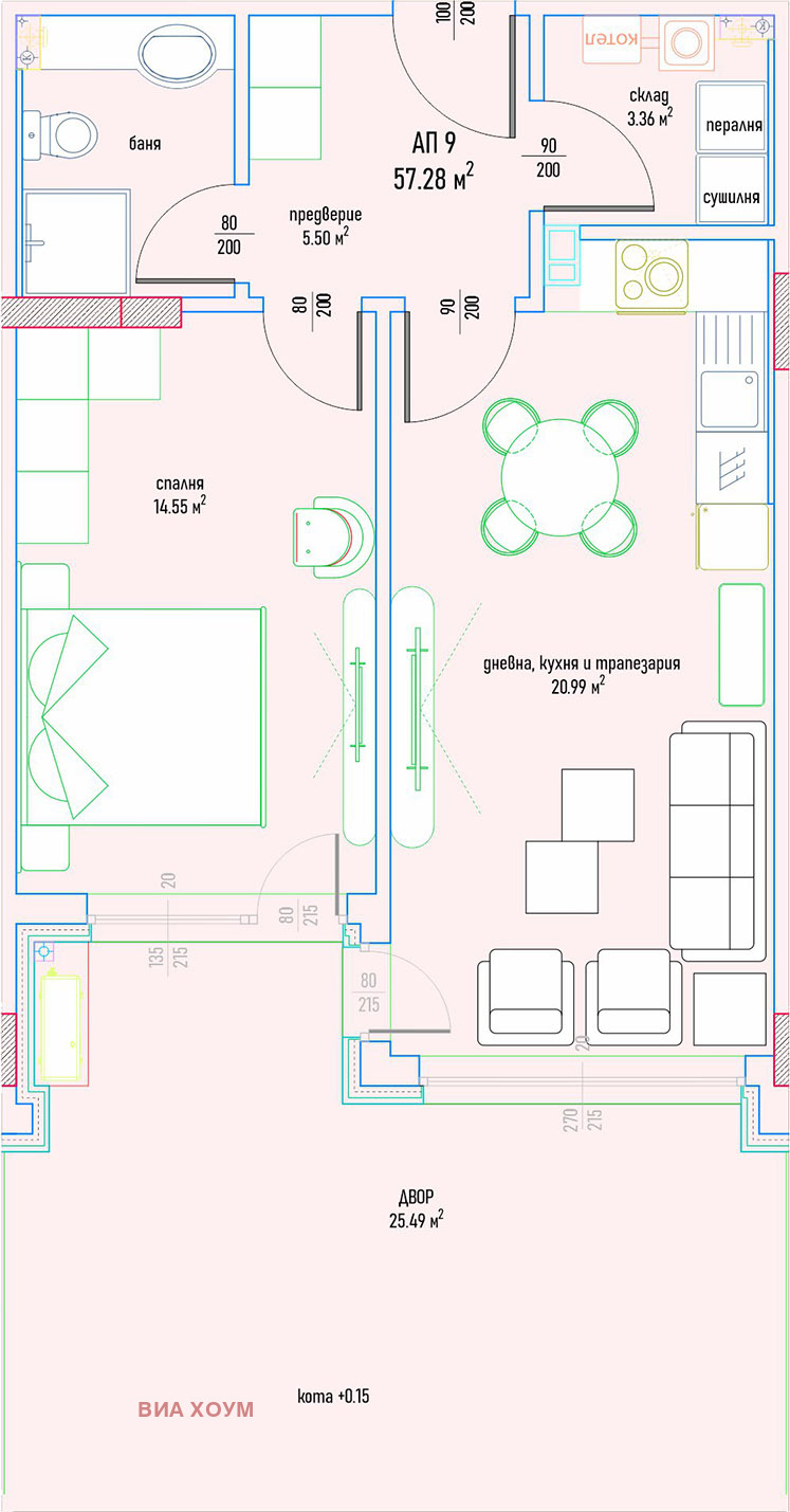 Продава  2-стаен град София , Малинова долина , 76 кв.м | 14738791 - изображение [4]