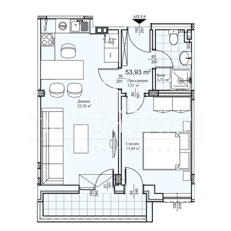 Продава 2-СТАЕН, град Пловдив, Прослав • 60509 € / 118345.32 лв. • 94689694 1