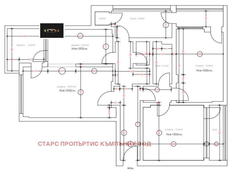 Продава 4-СТАЕН, гр. Варна, Спортна зала, снимка 1 - Aпартаменти - 48849056