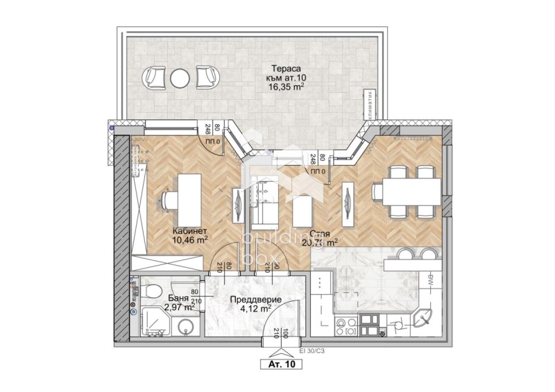 Продава АТЕЛИЕ, ТАВАН, гр. София, Люлин 8, снимка 2 - Апартаменти - 53452022