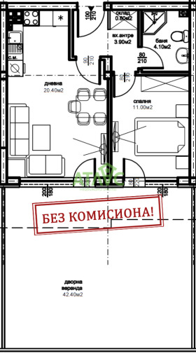 2-стаен град Пловдив, Южен