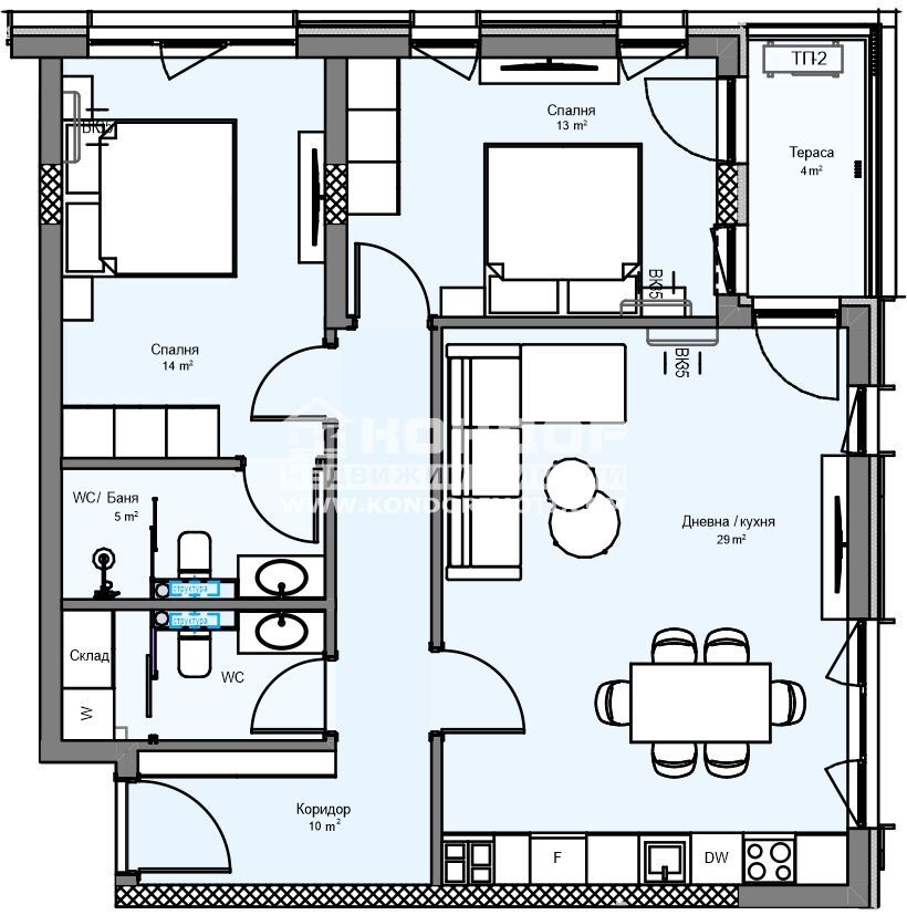 Продава 3-СТАЕН, гр. Пловдив, Кършияка, снимка 2 - Апартаменти - 49955114
