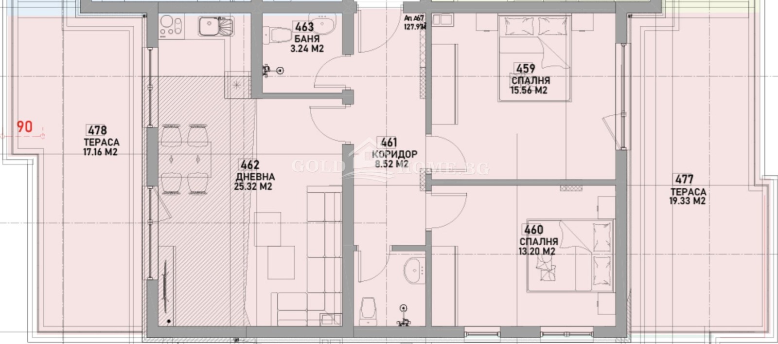 Продава 3-СТАЕН, гр. Пловдив, Южен, снимка 2 - Апартаменти - 53643370