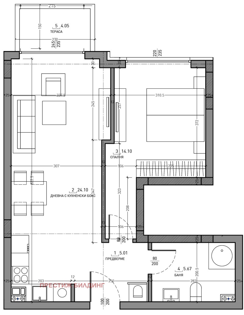 Till salu  1 sovrum Sofia , Malinova dolina , 73 kvm | 95451796 - bild [7]