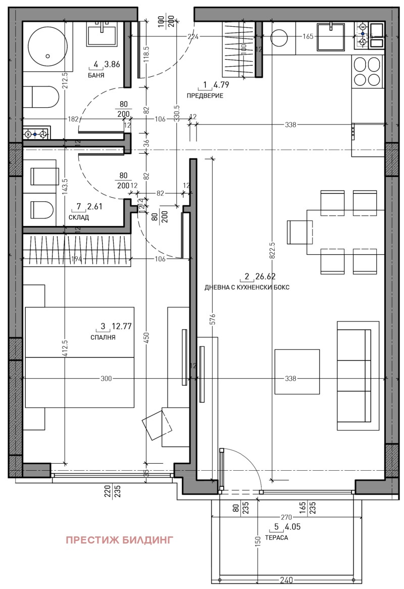 Til salgs  1 soverom Sofia , Malinova dolina , 74 kvm | 95451796 - bilde [6]