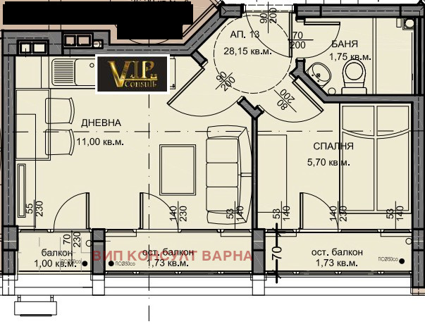 Продава 2-СТАЕН, гр. Варна, Център, снимка 2 - Aпартаменти - 48218480