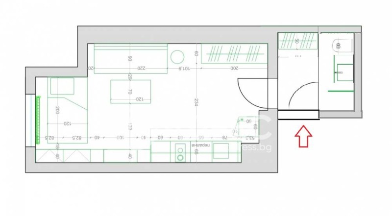 Te koop  Studio Sofia , Tsentar , 47 m² | 54732066 - afbeelding [4]