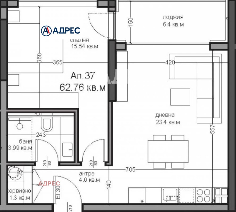 Продава 2-СТАЕН, гр. Варна, Аспарухово, снимка 4 - Aпартаменти - 48977509