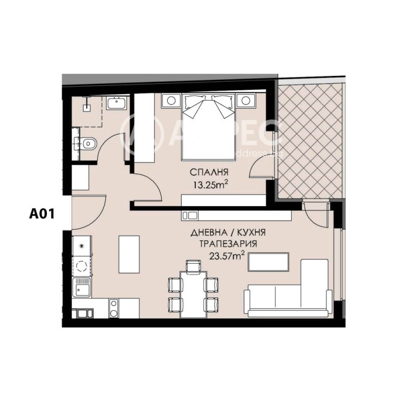 Zu verkaufen  1 Schlafzimmer Sofia , Ljulin 9 , 130 qm | 18519547 - Bild [2]