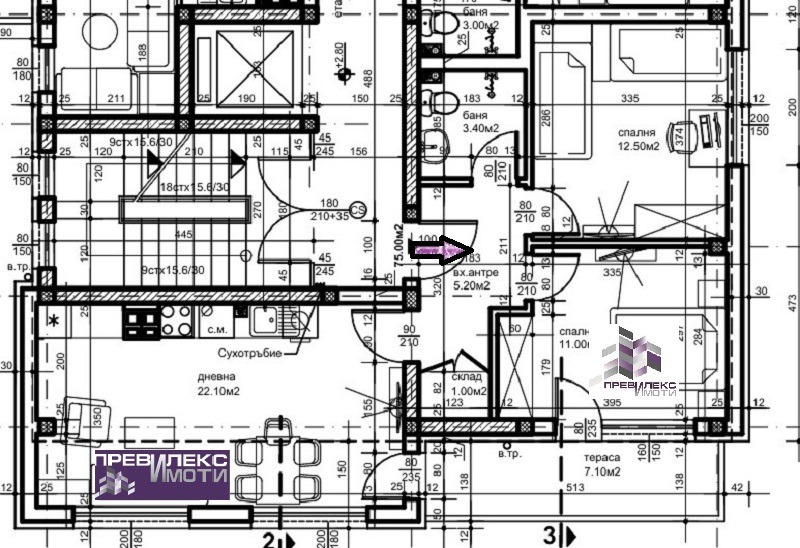Продава 3-СТАЕН, гр. Пловдив, Прослав