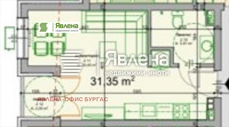 Продава 1-СТАЕН, гр. Поморие, област Бургас, снимка 1 - Aпартаменти - 48605952