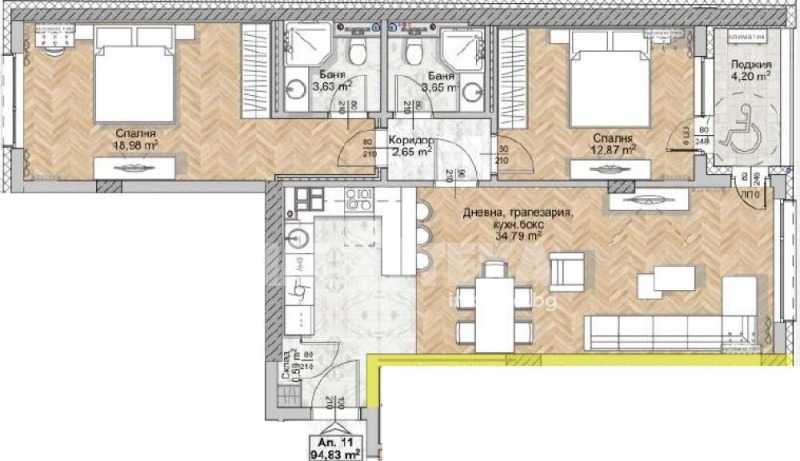 Продава 3-СТАЕН в град София, Люлин 8 - 110 кв.м / 224 967 € » 439 997.21 лв., ИМОТЕКА