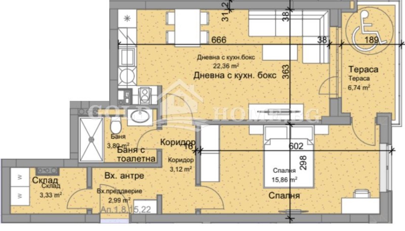 For Sale  1 bedroom Plovdiv , Ostromila , 78 sq.m | 23500034 - image [2]