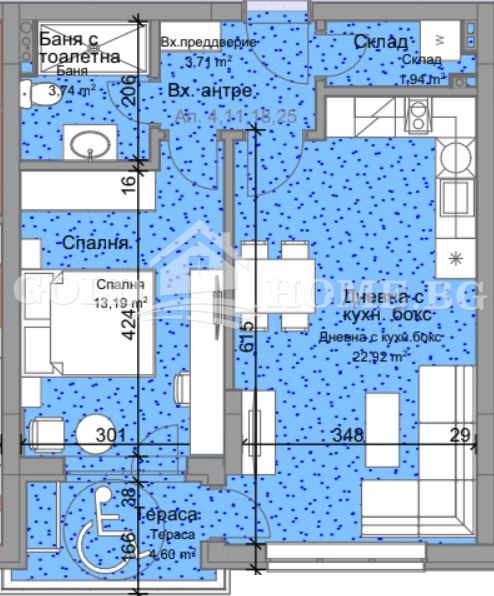 For Sale  1 bedroom Plovdiv , Ostromila , 78 sq.m | 23500034 - image [3]