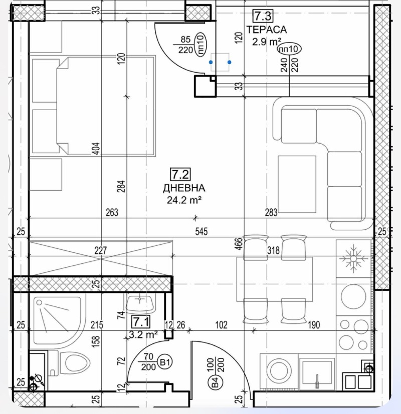 Продава 1-СТАЕН, гр. София, Дървеница, снимка 5 - Апартаменти - 52490544
