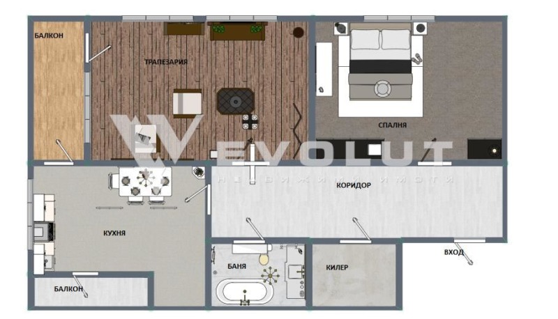 Продава 3-СТАЕН, гр. Варна, Цветен квартал, снимка 9 - Aпартаменти - 47406841