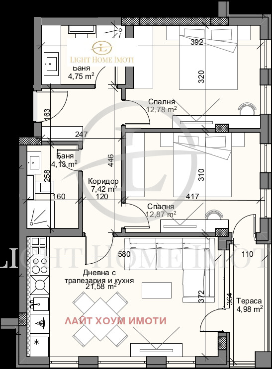 In vendita  2 camere da letto Plovdiv , Karshiiaka , 102 mq | 88291494 - Immagine [3]