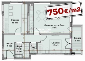 2 спальни Христо Смирненски, Пловдив 2