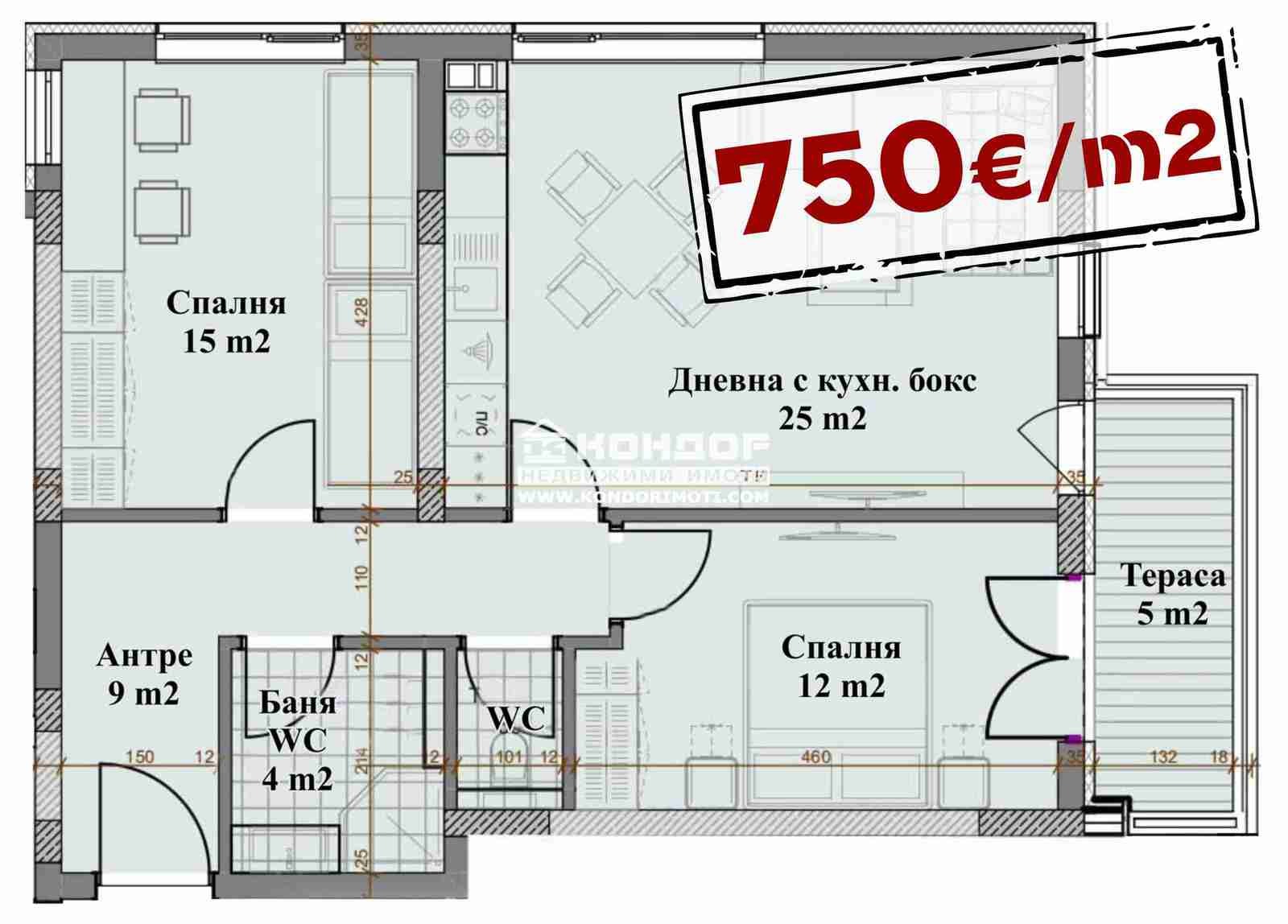 Продава 3-СТАЕН, гр. Пловдив, Христо Смирненски, снимка 2 - Апартаменти - 49953110