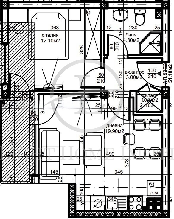 Продава 2-СТАЕН, гр. Пловдив, Остромила, снимка 13 - Апартаменти - 55567118