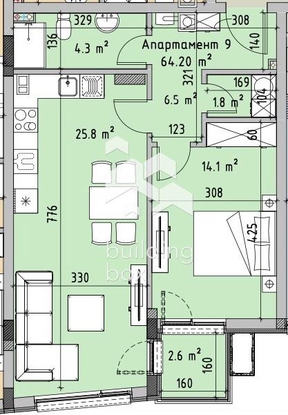 Zu verkaufen  1 Schlafzimmer Sofia , Witoscha , 77 qm | 65102477 - Bild [5]