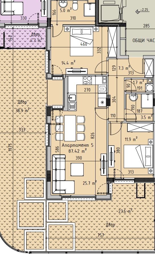 Продава 3-СТАЕН, гр. София, Дианабад, снимка 5 - Aпартаменти - 47219301