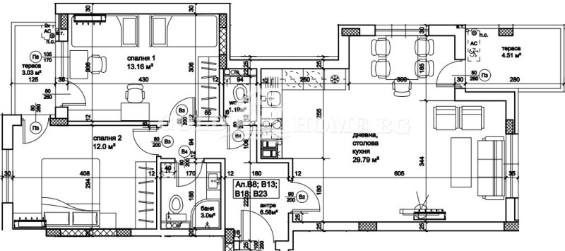 Till salu  2 sovrum Plovdiv , Kjutjuk Parij , 110 kvm | 76779185 - bild [2]