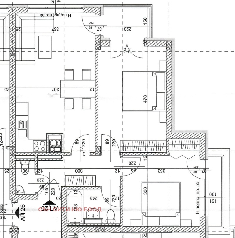 Myytävänä  2 makuuhuonetta Sofia , Manastirski livadi , 91 neliömetriä | 31872603 - kuva [4]