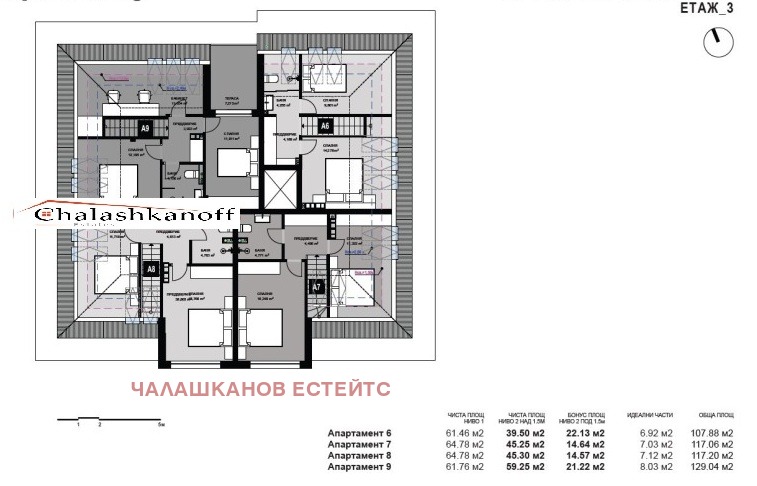 Продава  Многостаен град София , Кръстова вада , 129 кв.м | 37704306 - изображение [4]