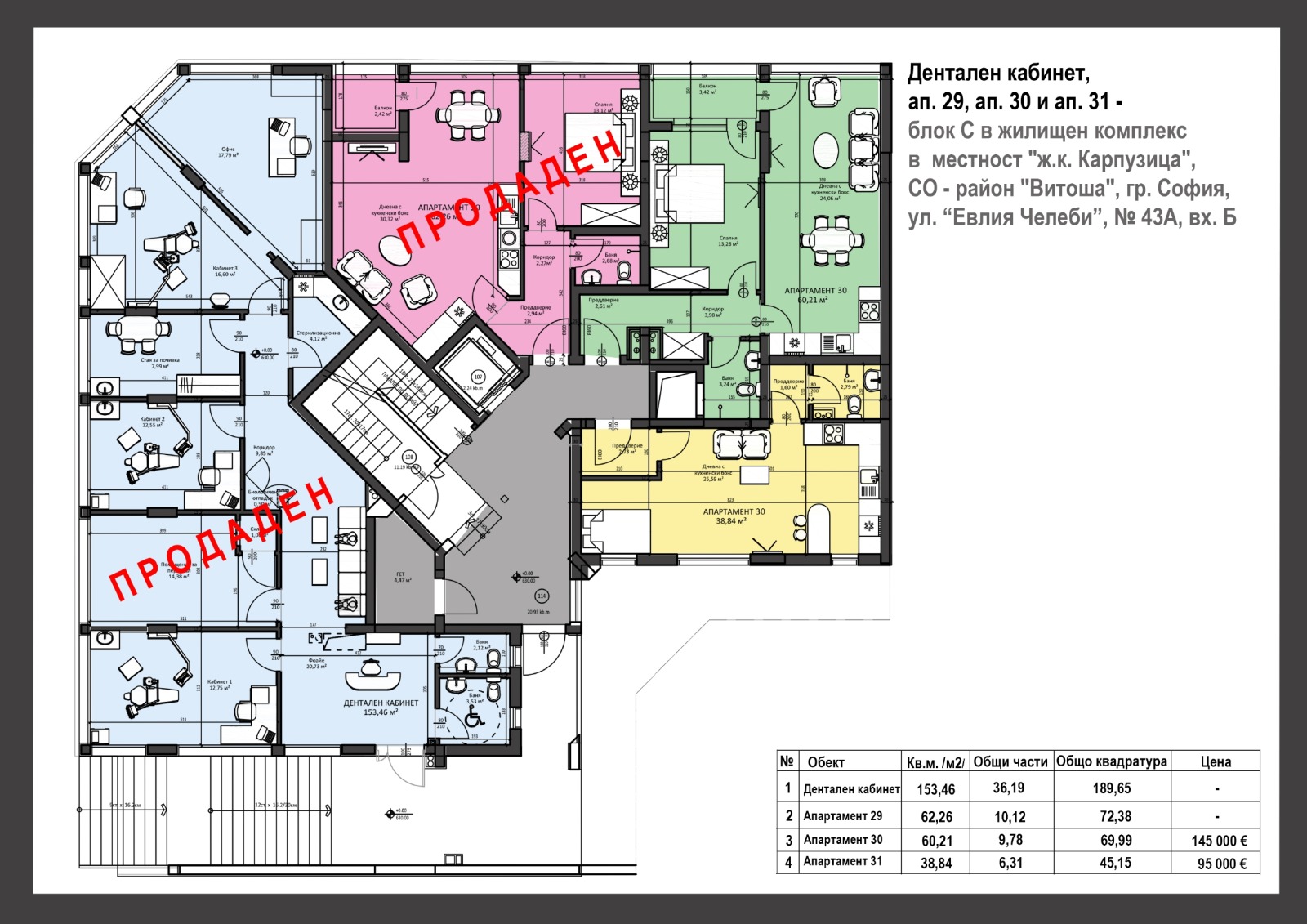 Продава 1-СТАЕН, гр. София, Карпузица, снимка 13 - Апартаменти - 53979209