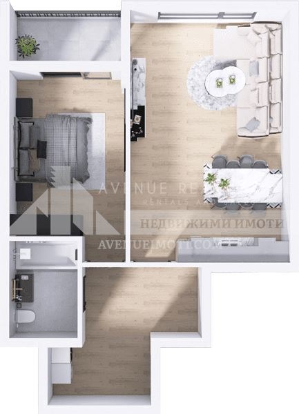 Myytävänä  1 makuuhuone Plovdiv , Hristo Smirnenski , 73 neliömetriä | 28853062 - kuva [3]