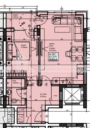 Myytävänä  1 makuuhuone Plovdiv , Hristo Smirnenski , 73 neliömetriä | 28853062 - kuva [2]