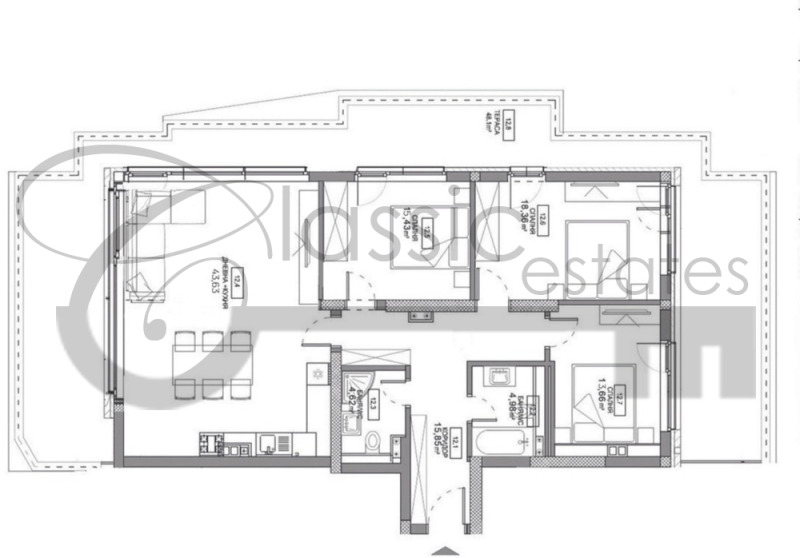 Продава 4-СТАЕН, гр. София, Овча купел, снимка 10 - Aпартаменти - 46509991