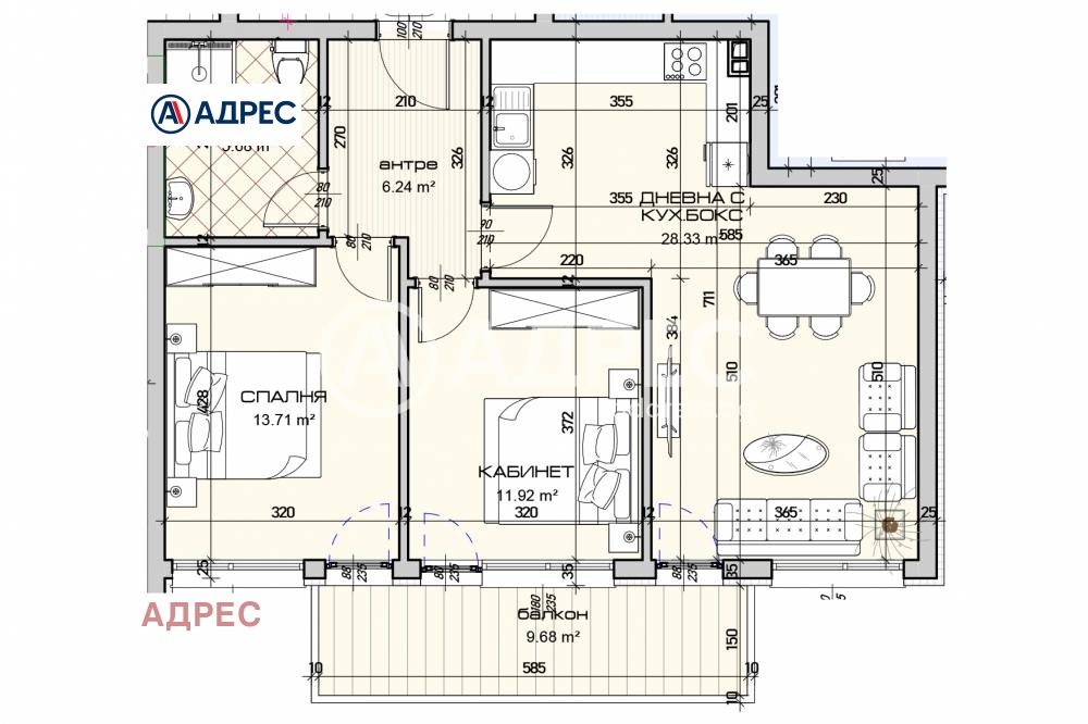 Продава 3-СТАЕН, гр. Варна, Виница, снимка 2 - Апартаменти - 53766251