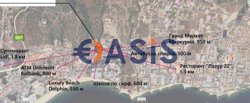 Продава 1-СТАЕН, гр. Свети Влас, област Бургас, снимка 11 - Апартаменти - 52408734